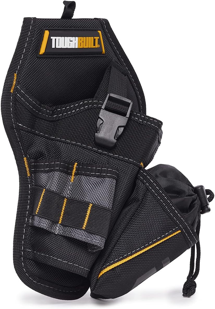 - Drill Holster W/Multiple Tool Loops and Angled Design to Evenly Balance Weight on Belt - TB-220-B