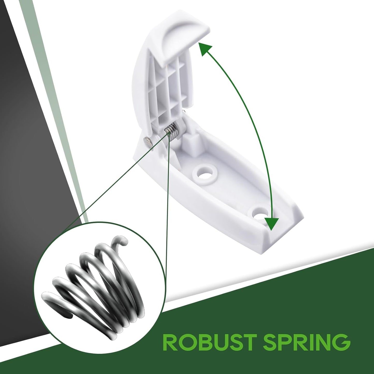 RV Door Holder, 12Pcs White Camper Door Holder, Keep the Baggage Door Open, for RV, Trailer, Camper Vans
