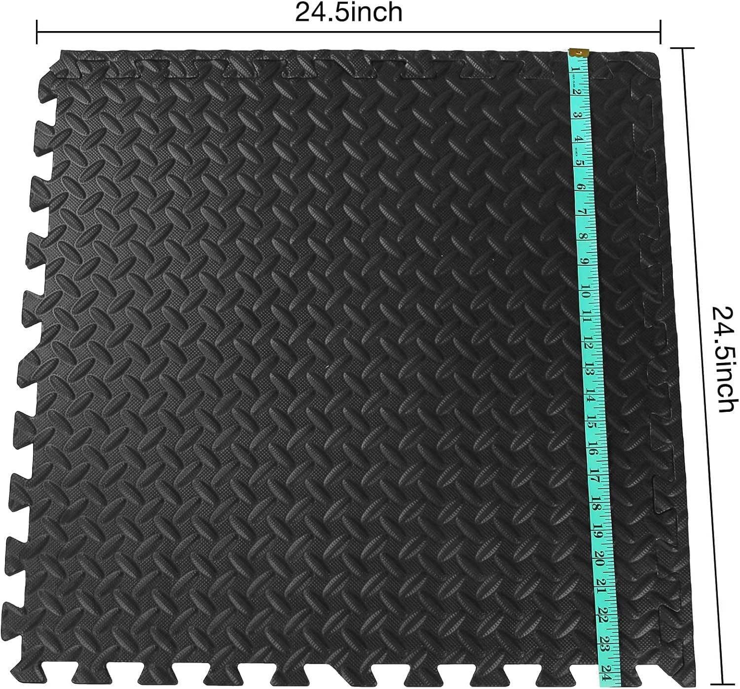 1/2" Thick Gym Flooring for Home Gym Mats for Home Workout Floor Cover Interlocking Foam Tiles Exercise Floor Puzzle Weight Mat Garage Floor Pads Carpet Fitness Large Work Out Equipment Mat