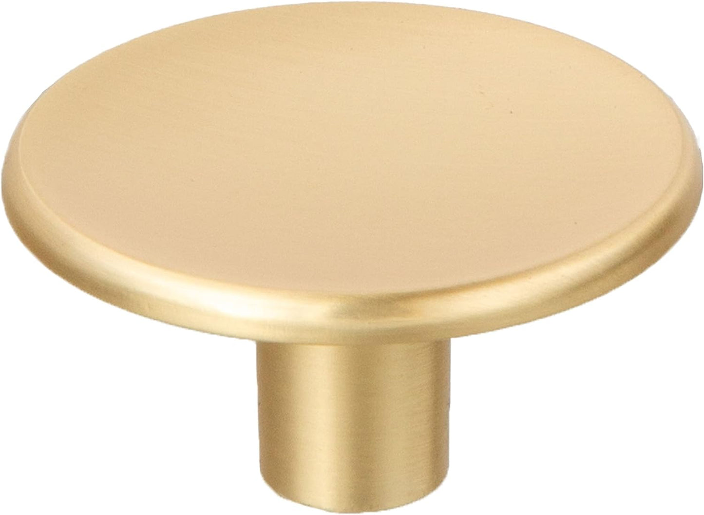 Modern round Concave Cabinet Knob, Gold 10 Pack 1 Inch Kitchen Cabinet Knob Drawer Pull Handle Hardware