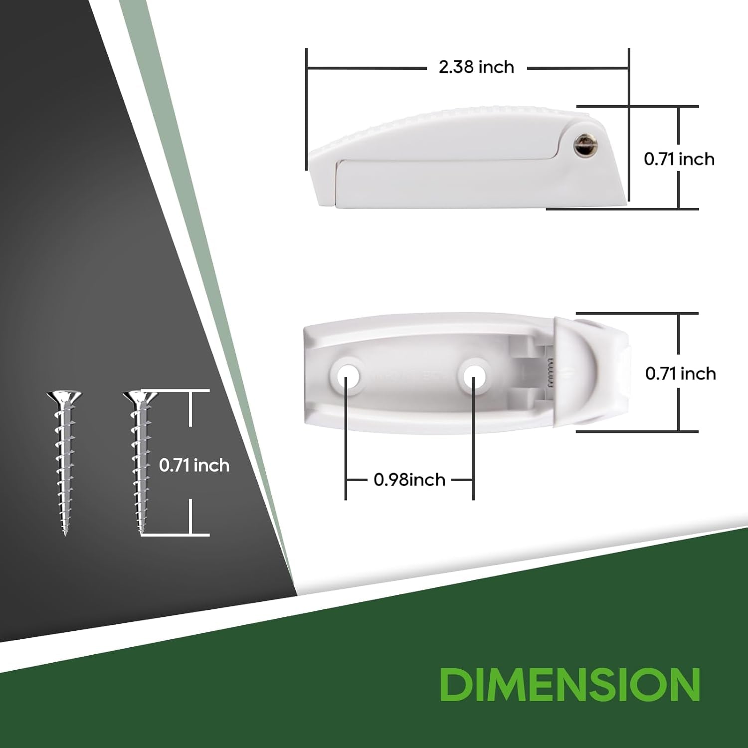 RV Door Holder, 12Pcs White Camper Door Holder, Keep the Baggage Door Open, for RV, Trailer, Camper Vans